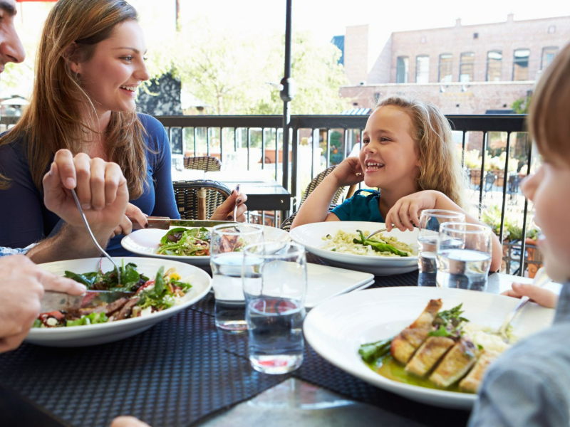 A Family enjoying a Meal