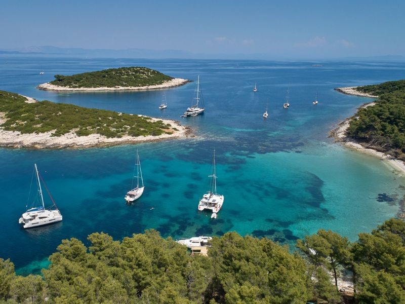 Bay on Lastovo island
