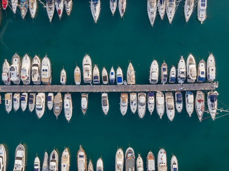 ACI marina, view from the air