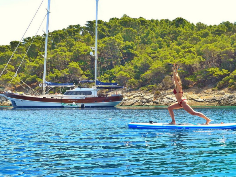 SUP Yoga onboard Gulet Lotus