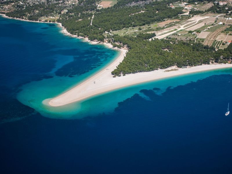 Zlatni Rat beach in Bol, Brač