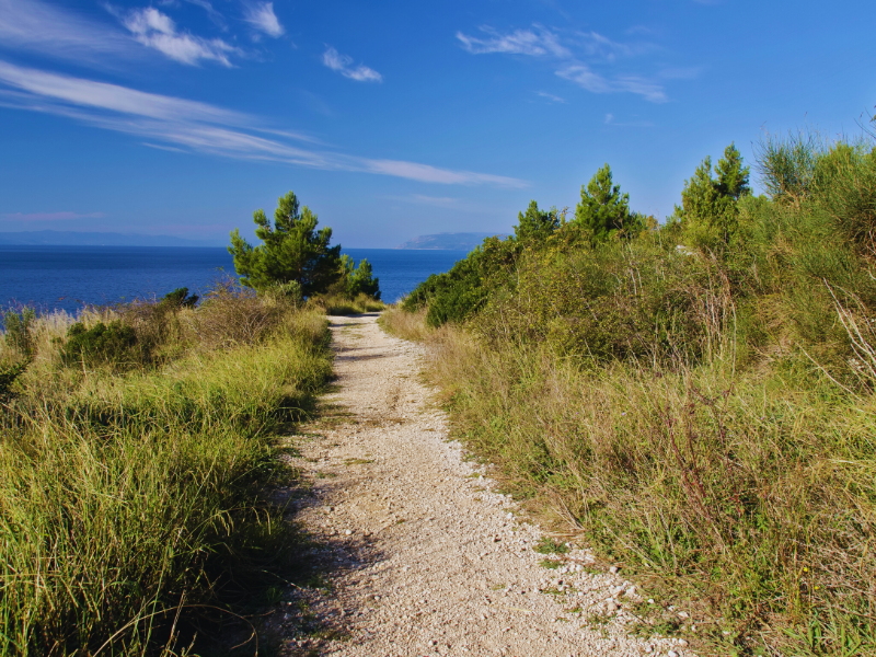 One of the paths on Mountain Biokovo