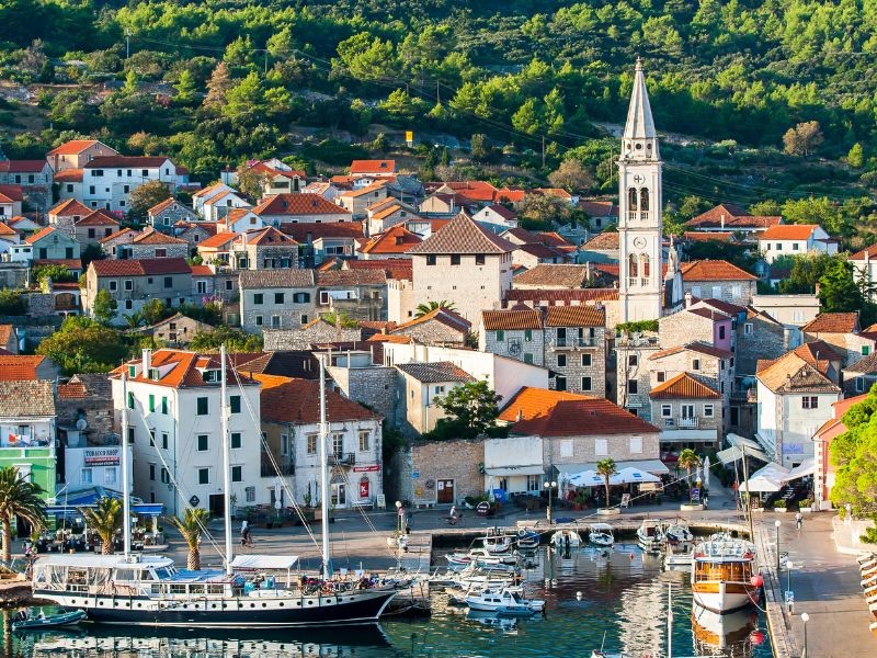 Small Jelsa town on the island of Hvar