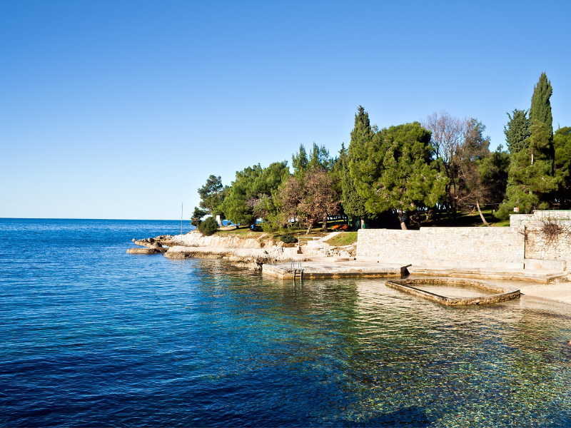 Blue Lagoon beach in Porec