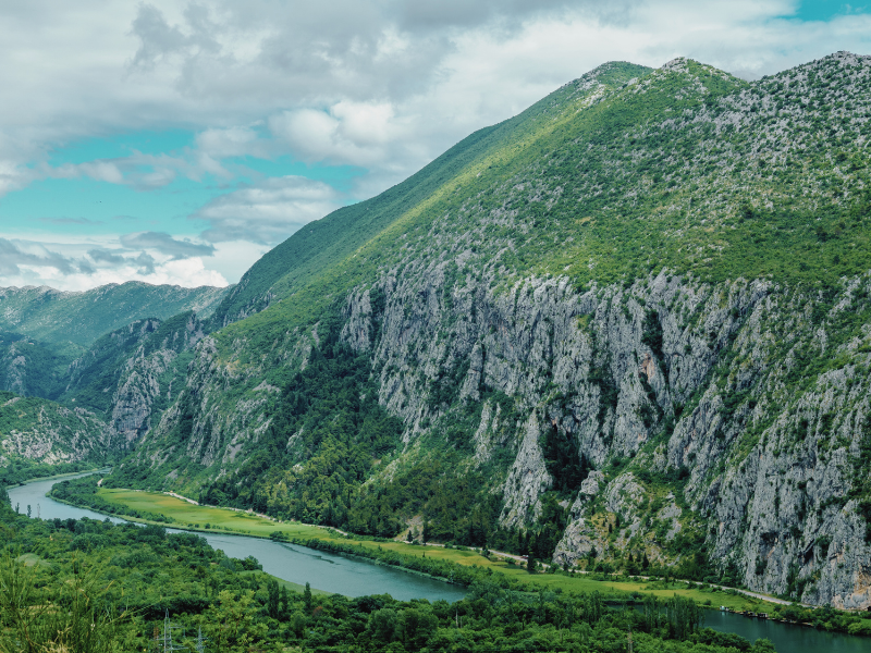 The canyon of Cetina river, Omis