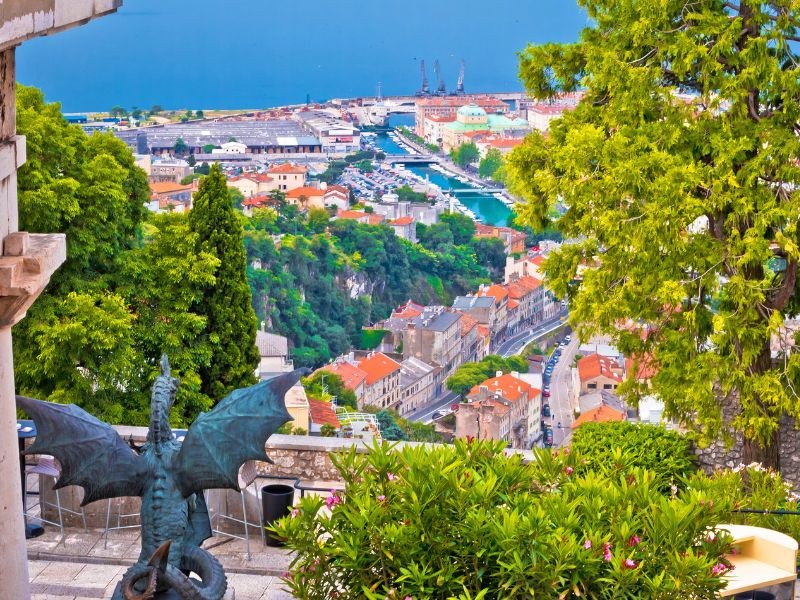 A view of the city of Rijeka, Croatia