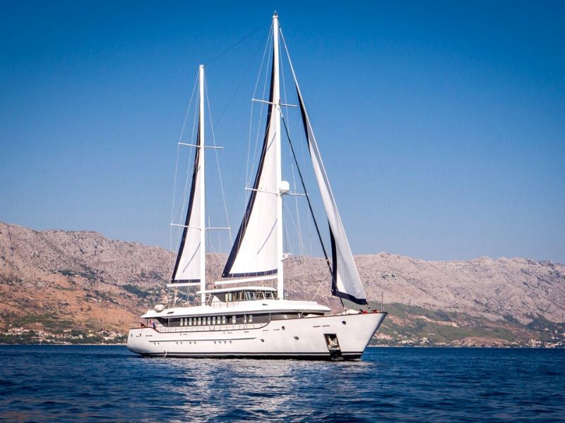 MSY Omnia sailing the Adriatic sea
