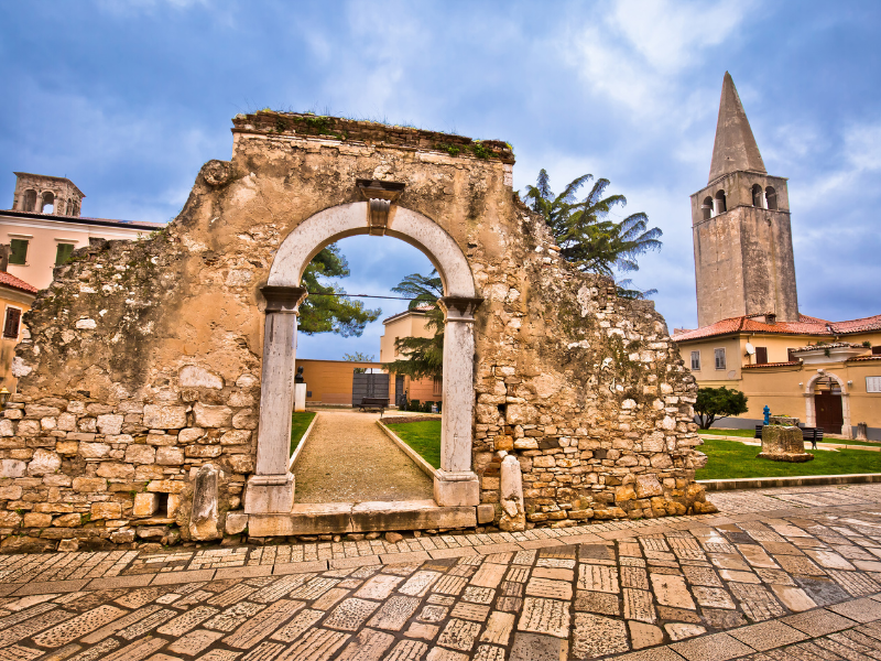 Old stone landmarks of Porec